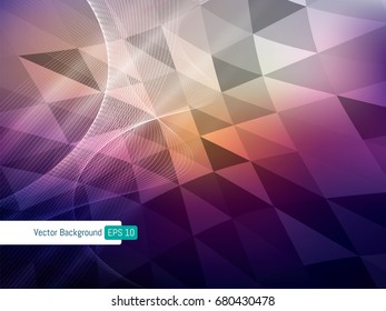 Background abstract geometric wave line
