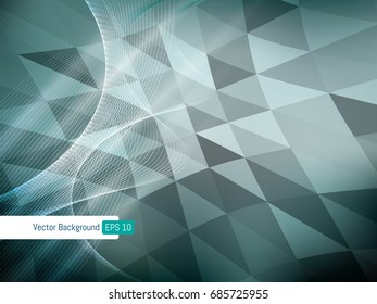 Background abstract geometric wave line