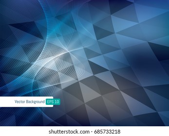 Background abstract geometric wave line