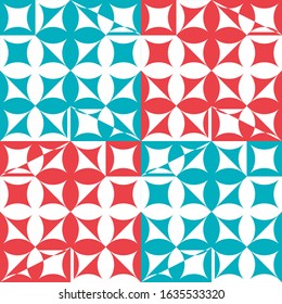 background abstract geometry pattern red blue