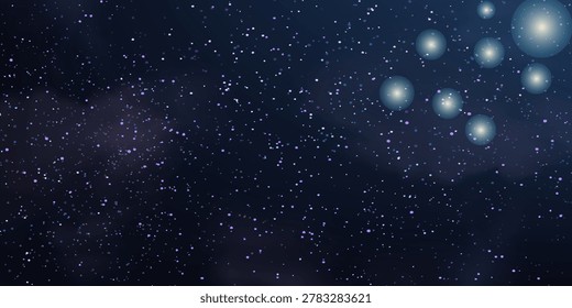 background of abstract glitter lights. blue, gold and black. de focused. premium