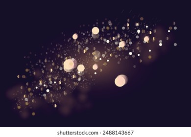 background of abstract glitter lights gold black de focused