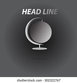 Background with abstract globe