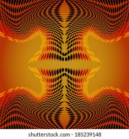 Background abstract gold pattern,fractal vector Illustration, dots ornate background.