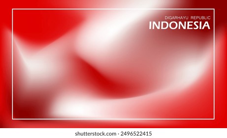 Background abstract gradient 3d celebrates birthday 17 August digital art. Vector illustration. National and spirit style.