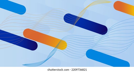 background abstract gradient geometric wave blue
