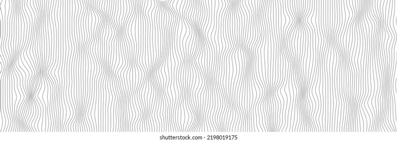 background with abstract gray colored vector wave lines pattern - design element illustration