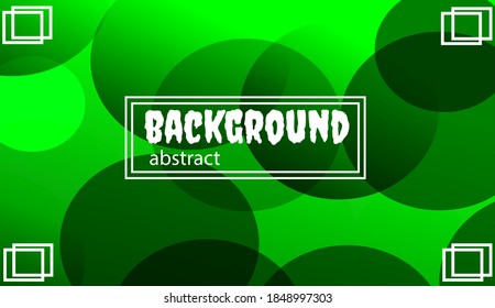 background abstract green circle vector illustration