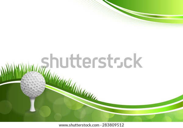 Background Abstract Green Golf Sport White Stock Vector Royalty Free