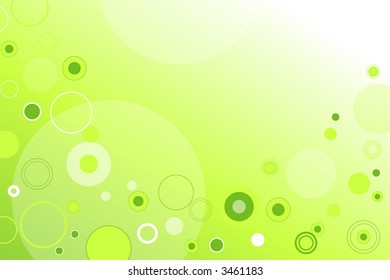 background abstract green vector illustration with circles