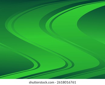 Background with abstract green wave pattern. Abstract green gradient wavy background. suitable for banners, web, presentations, brochures, etc.