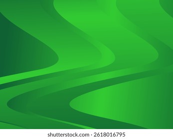 Background with abstract green wave pattern. Abstract green gradient wavy background. suitable for banners, web, presentations, brochures, etc.