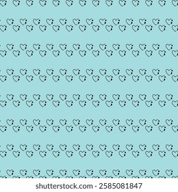 Background with abstract hearts on Seamless 