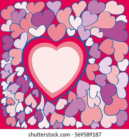 Background abstract hearts. Valentine Day