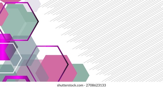 Fondo Abstractas hexágono Putih Warna Warni Vector 10.