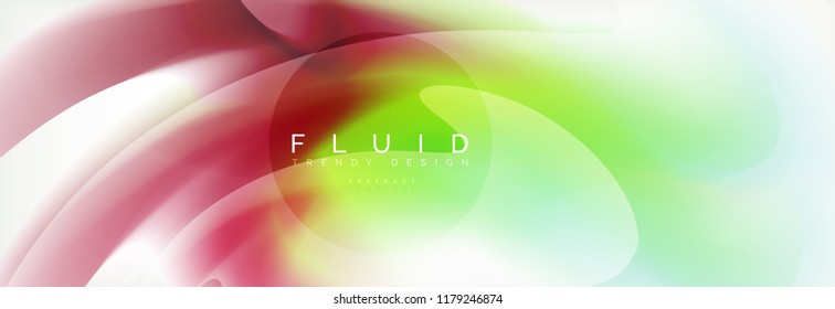 Background abstract holographic fluid colors wave design, vector EPS10
