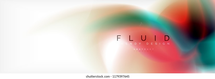 Background abstract holographic fluid colors wave design, vector EPS10
