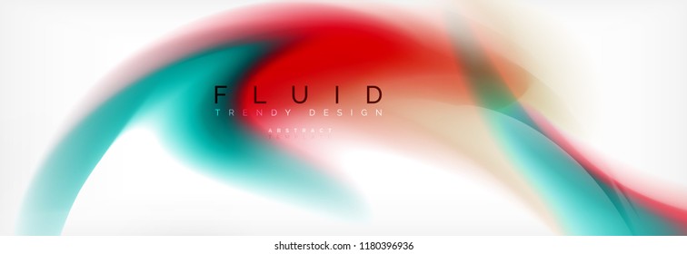Background abstract holographic fluid colors wave design, vector EPS10
