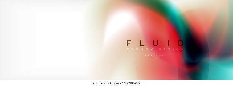 Background abstract holographic fluid colors wave design, vector EPS10