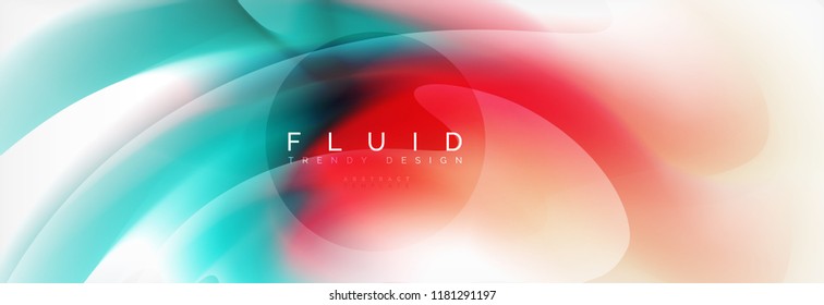 Background abstract holographic fluid colors wave design, vector EPS10