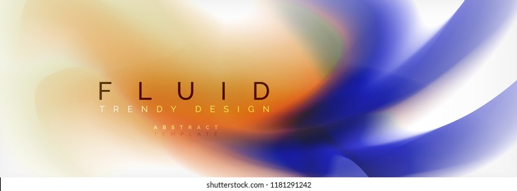 Background abstract holographic fluid colors wave design, vector EPS10