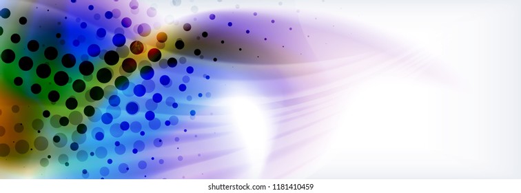 Background abstract holographic fluid colors wave design, vector EPS10