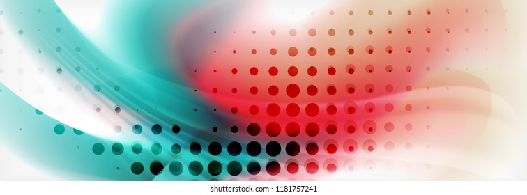 Background abstract holographic fluid colors wave design, vector EPS10