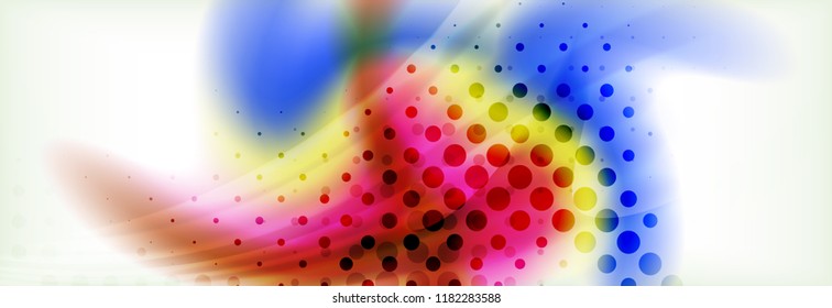 Background abstract holographic fluid colors wave design, vector EPS10