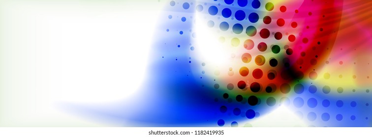 Background abstract holographic fluid colors wave design, vector EPS10