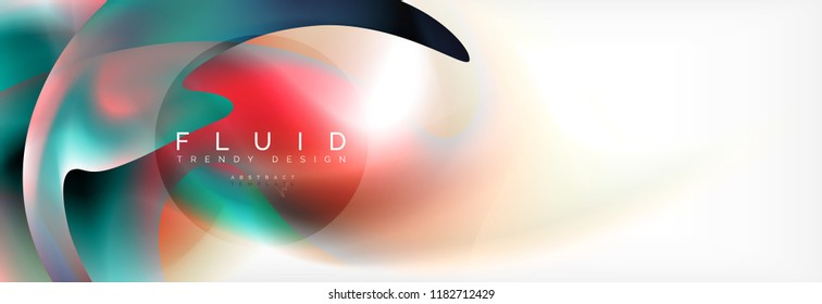 Background abstract holographic fluid colors wave design, vector EPS10