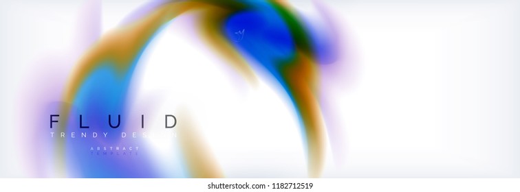 Background abstract holographic fluid colors wave design, vector EPS10