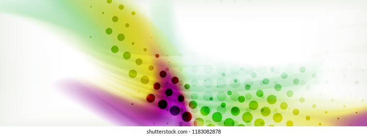 Background abstract holographic fluid colors wave design, vector EPS10