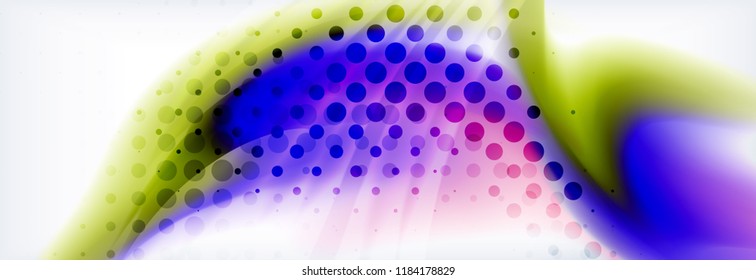 Background abstract holographic fluid colors wave design, vector EPS10