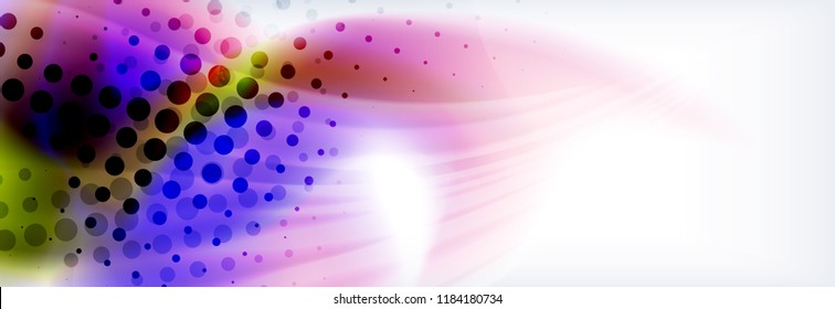 Background abstract holographic fluid colors wave design, vector EPS10