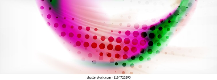 Background abstract holographic fluid colors wave design, vector EPS10