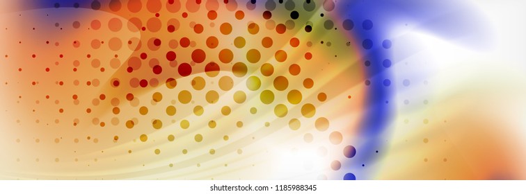 Background abstract holographic fluid colors wave design, vector EPS10