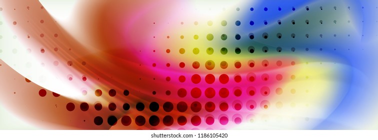 Background abstract holographic fluid colors wave design, vector EPS10