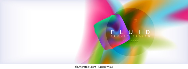 Background abstract holographic fluid colors wave design, vector EPS10