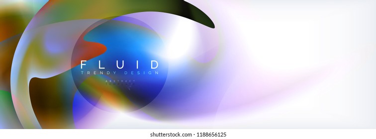 Background abstract holographic fluid colors wave design, vector EPS10