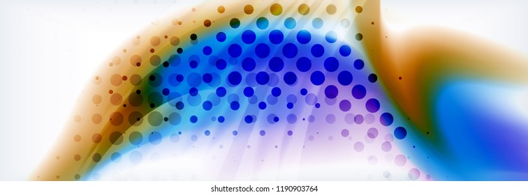 Background abstract holographic fluid colors wave design, vector EPS10