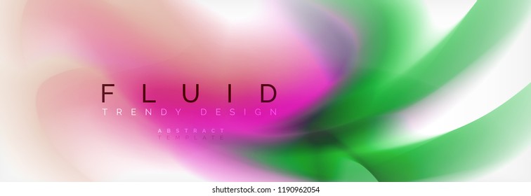 Background abstract holographic fluid colors wave design, vector EPS10