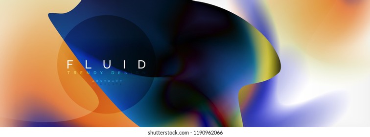Background abstract holographic fluid colors wave design, vector EPS10
