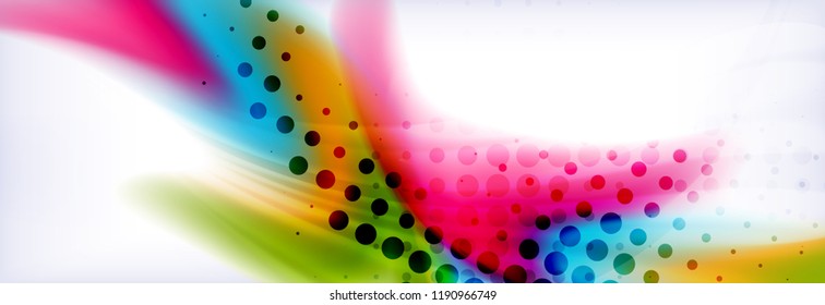 Background abstract holographic fluid colors wave design, vector EPS10