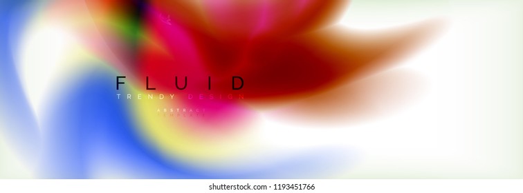 Background abstract holographic fluid colors wave design, vector EPS10