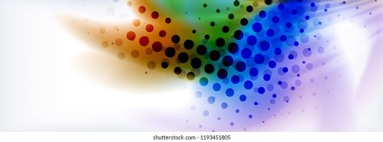 Background abstract holographic fluid colors wave design, vector EPS10