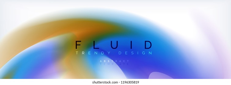 Background abstract holographic fluid colors wave design, vector EPS10