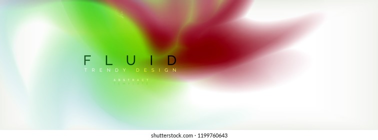 Background abstract holographic fluid colors wave design, vector EPS10