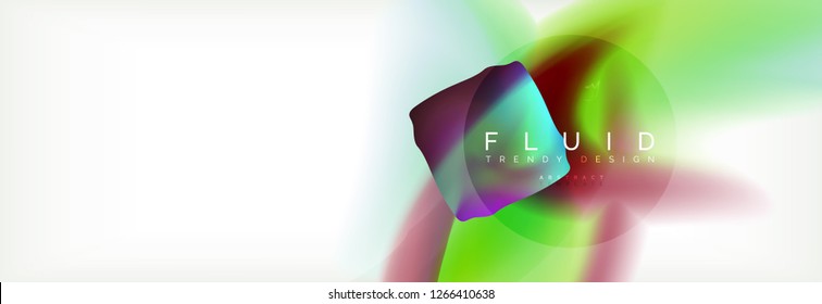 Background abstract holographic fluid colors wave design, vector EPS10