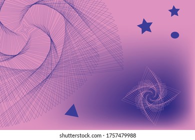 background with abstract image on a pink background