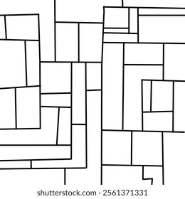 Background abstract labyrinth rectangles drawn by hand vector illustrator vector
